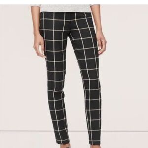 Black Checkered Women's Pants